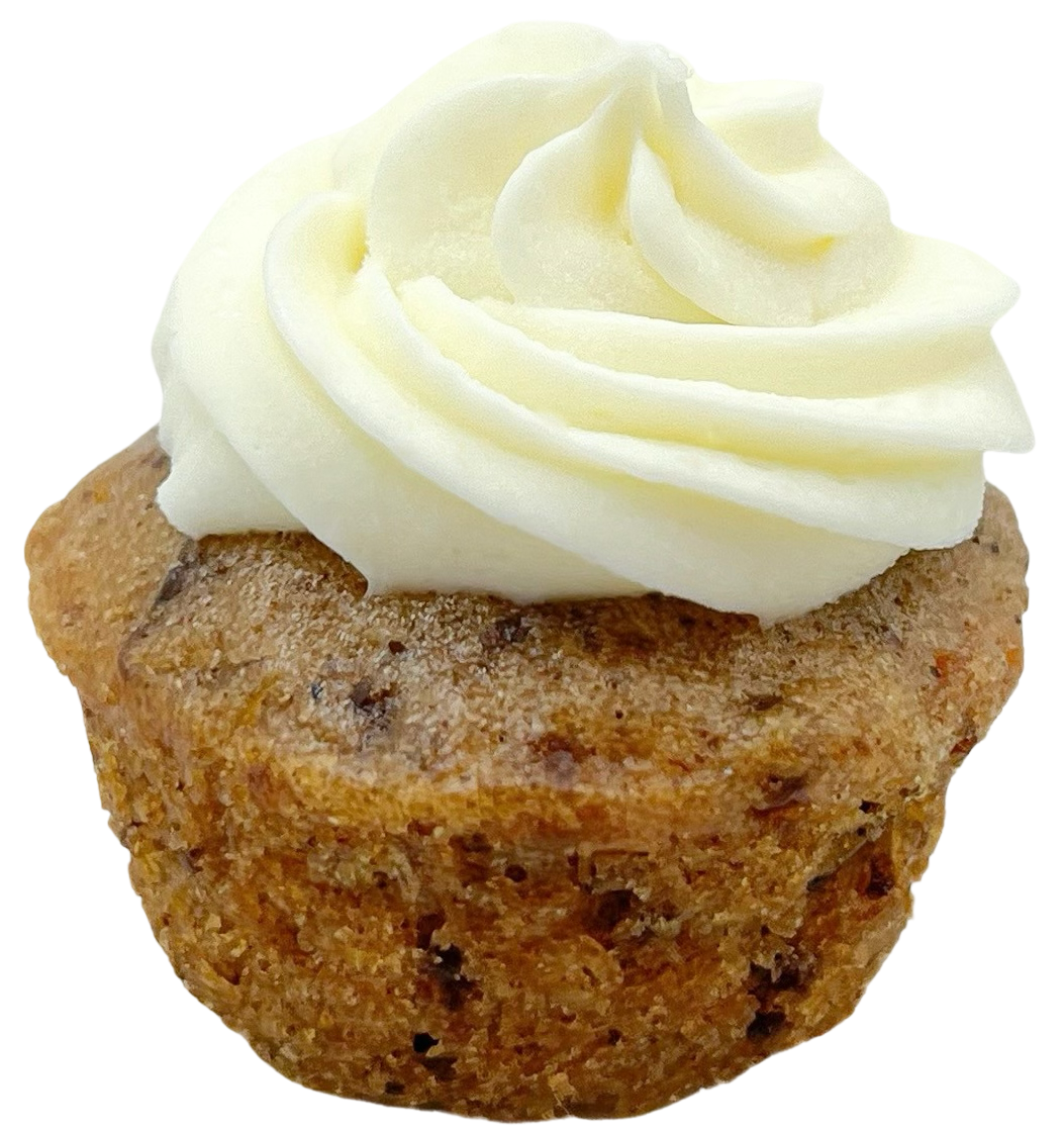 Sweeties cupcake with a frosting swirl; representative product appearance